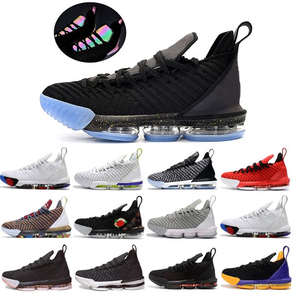 

2019 New Arrival 16 I Promise Court Purple Equality - Black White Men Basketball Shoes for Good quality Men 16s Sports Sneakers Size 40-46