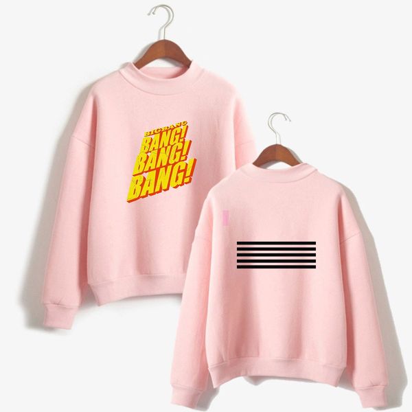 

bts kpop bigbang hoodies sweatshirts popular turtleneck hoodie sweatshirt creative design fashion tracksuit plus size 4xl, Black