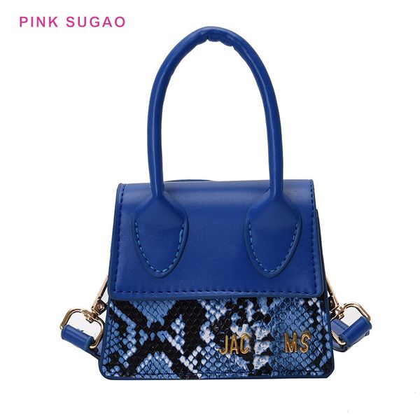 

pink sugao mini small tote bag wild designer handbag women shoulder bag new snake pattern small handbag lady crossbody bags