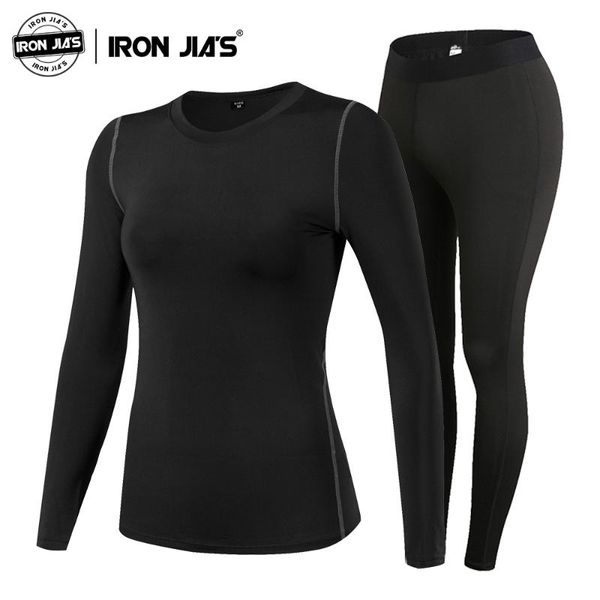 

iron jia's women motorcycle thermal underwear set winter elastic skiing moto motorbike warm long johns shirts & bottom suit