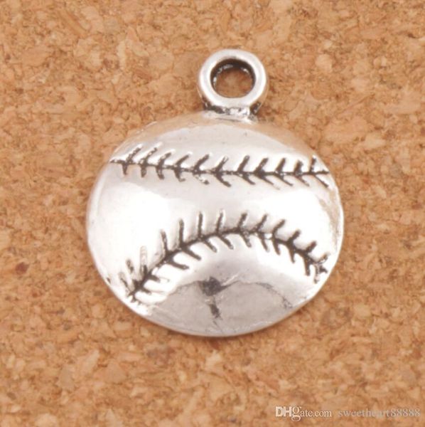 

baseball sports charms pendants 200pcs lot antique silver jewelry diy l286 14.5x18 mm jewelry findings components, Bronze;silver