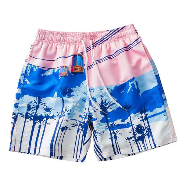 

fashion sports men's swimwear swimwear print fashion swim trunks four points surf shorts maillot de bain garcon