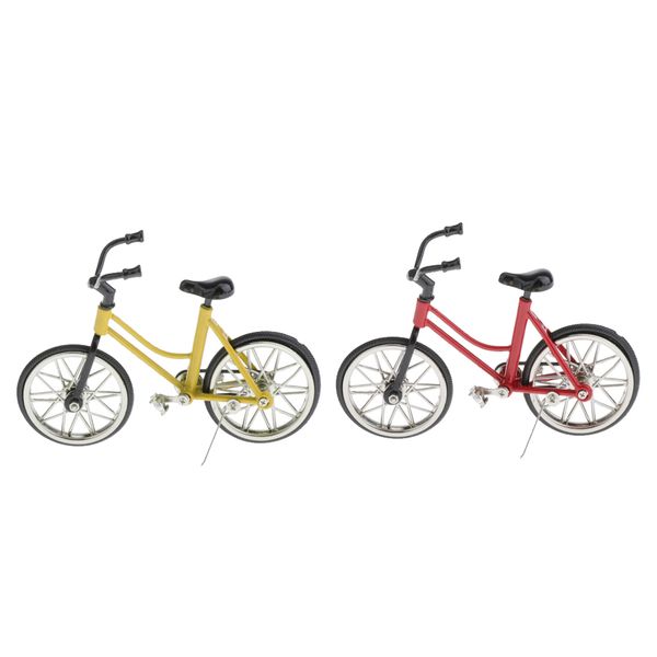 

2pcs 1/16 diecast vehicles model mountain bike model home decor