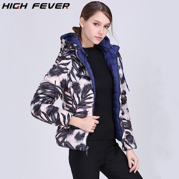 

new fashion double-faced women girl winter warm duck down coats jackets hooded slim coat, Black