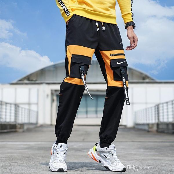 

2019 мужские бегуны повседневные брюки фитнес мужчины спортивная одежда спортивный костюм днища узкие спортивные брюки брюки черные тренажер, Black