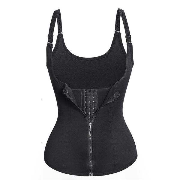 

waist trainer body shapewear body shapers women adjustable shoulder strap trainer vest corset women body shaper tummy control slimming, Black;white