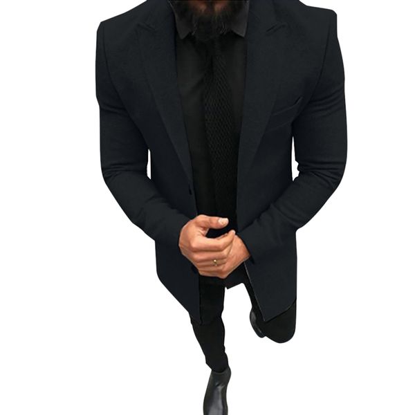 

весна новый бизнес джентльмен пальто мужчины марка мода повседневная длинные рукава нагрудные ветровка solid long шинель mont erkek, Tan;black