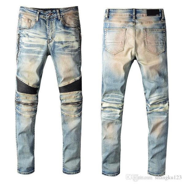 

20s ип-оп дизайнеѬ джин ноги овеѬие в евѬопе и амеѬике леопаѬда пеаи джин, Blue