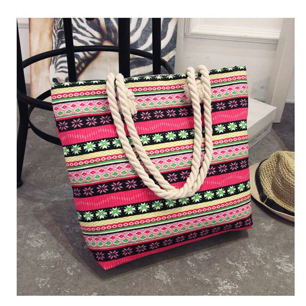 

fashion women bag canvas national style messenger hobo handbag for lady floral printing shoulder bag high quality