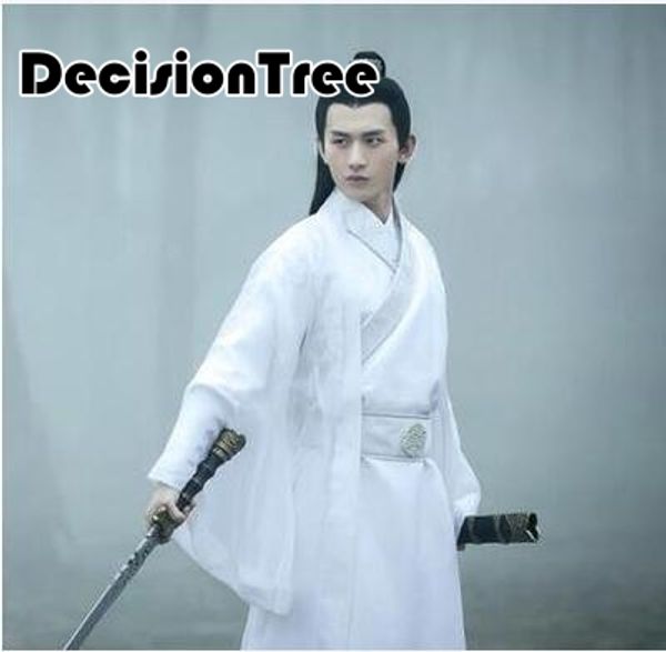 

2019 men's hanfu costume cosplay clothes chinese traditional dance clothing boy male chinese ancient robe dance folk cos, Black;red