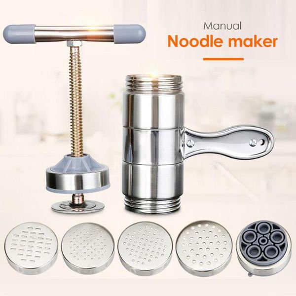 

manual stainless steel noodle maker press pasta cutter kitchen machine tool fruits juicer cookware making spaghetti kitchen tool