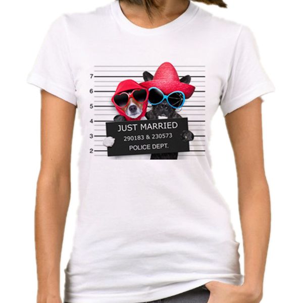 

womens clothing women designer shirt summer t shirt women harajuku very bad dog funny print tee polyester female t shirt casual femme, White