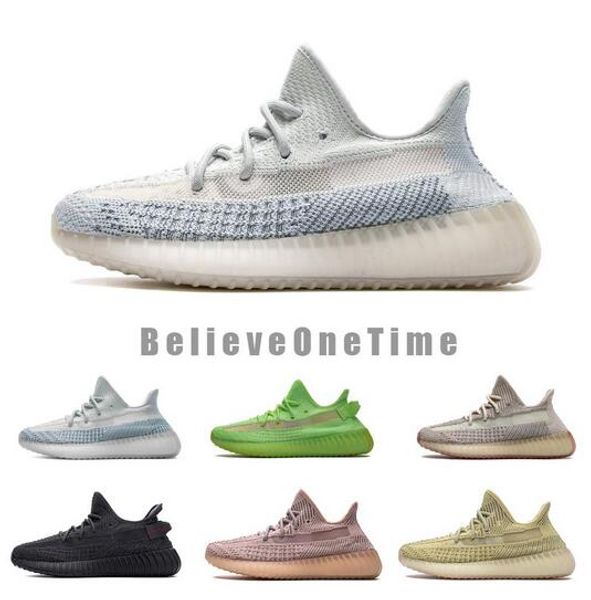 

cloud white reflective kanye west men women running shoes zebra citrin antlia synth lundmark black static clay designer sneakers size us 13