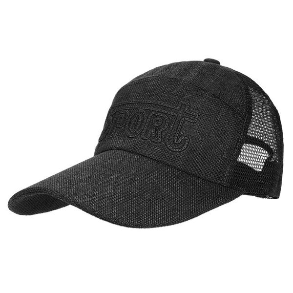 

autumn men women cycling cap mesh outdoor baseball cap quick dry summer visor hat breathable caps bicicleta, Black