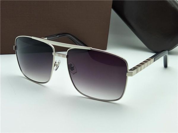 

wholesale-men classic sunglasses attitude sunglasses gold frame square metal frame vintage style outdoor design classical model 61-15, White;black