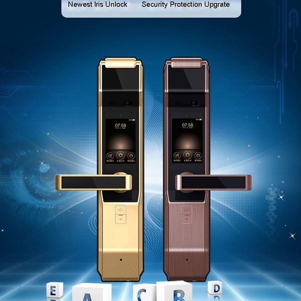 2019 Newest Top Grade Iris Recognition Smart Lock Password Key Unlock Iris Accuracy Unlocking Door Bell Door Camera Pir Induction From Fayou168