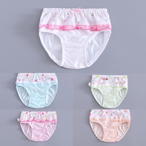 

7wqdq girl's underwear triangle cotton little girl's three pants small and underwear and bread medium-sized children's winter, Camo