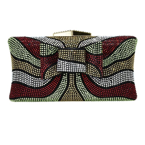 

new fashion dazzling women crystal evening metal clutches womans bags designers 2020 female prom purse bridal shoulder bag