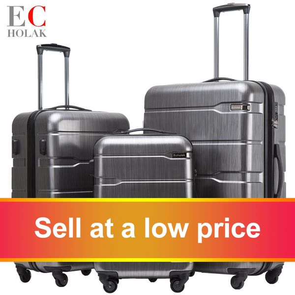 

3 piece set suitcases 20in 24in 28in luggage suitcase rolling bags on wheels wheeled suitcase trolley