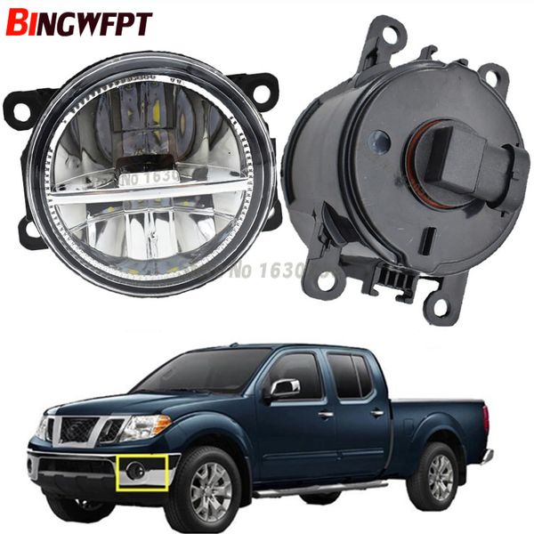 

2x car led fog light angel eye daytime running lamp drl for nissan frontier 2005-2015 (2011-2015 must have metal bumper)