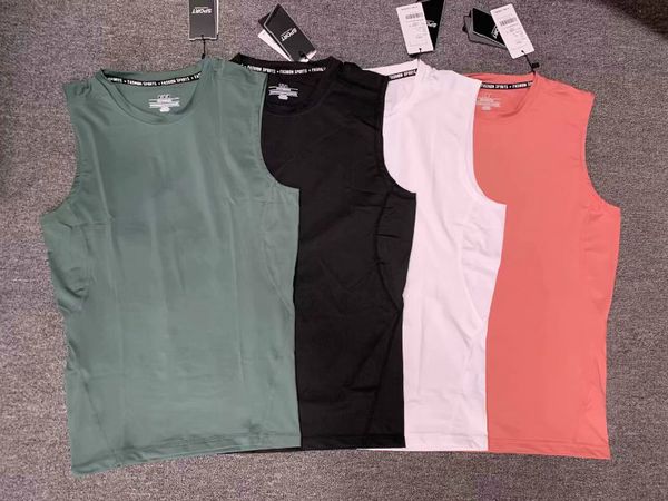 

2019 new brand cotton undershirt bodybuilding singlet fitness sleeveless vest men tank gym joggers clothing, White;black