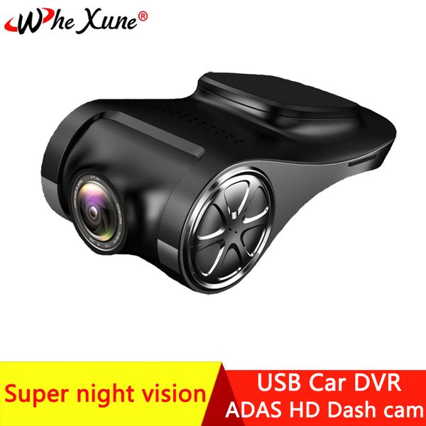 

whexune full hd usb car dvr adas mini camera ldws super night vision auto digital video recorder dash cam for android multimedia