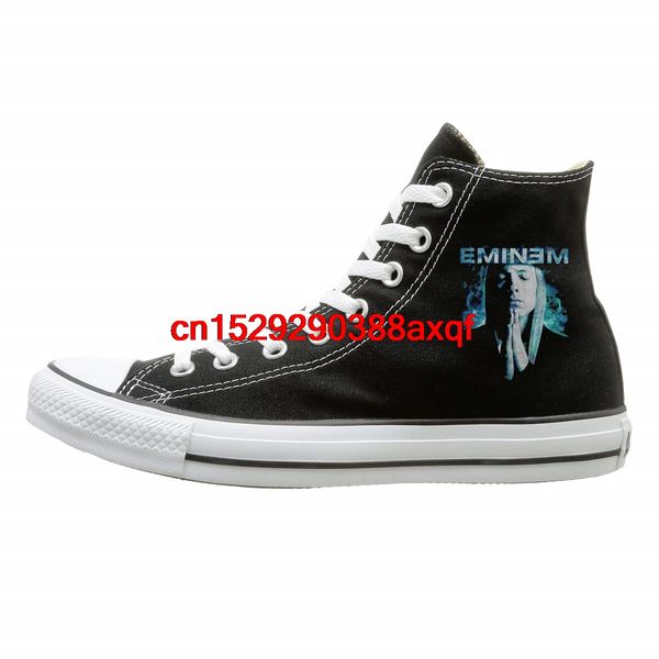 

women men sneakers teenagers boys and girls sports shoes casual shoeseminem praying high-sneakers canvas shoes, Black