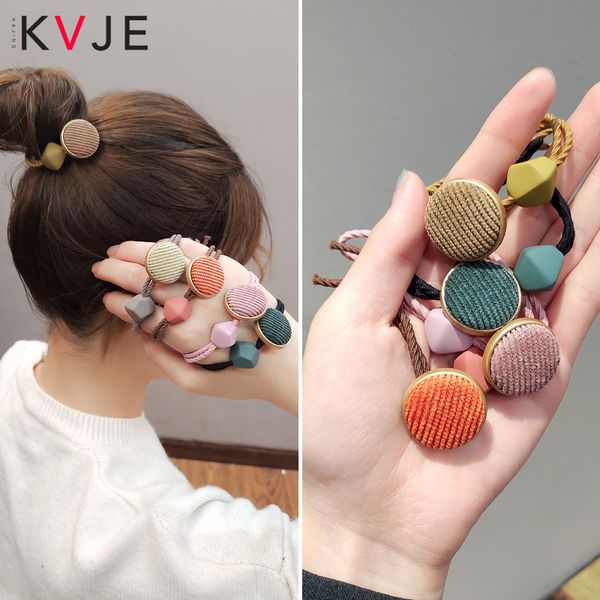 

kvje hair rubber band twist nylon headbands factory low price hair tiara crunchy elastic bands woman winter headband, Slivery;white