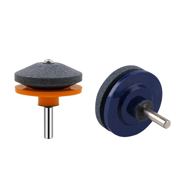 

2pcs lawnmower rotary blade garden tool sharpener for rotary drills