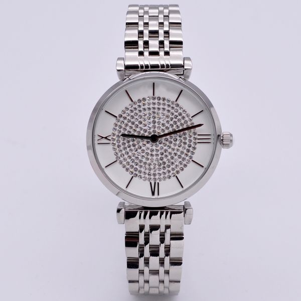 

drop shipping + box woman luxury dress orologio quality ar1925 high fashion ar wristwatches watches brand ar1909 ar1926 reloj montres a pshp, Slivery;brown