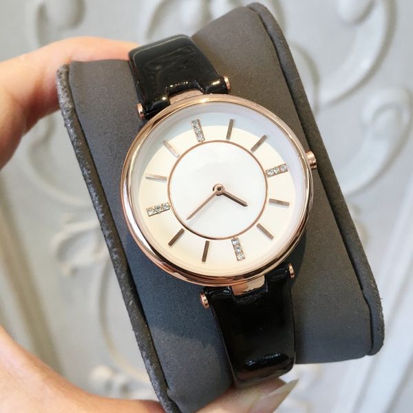 

relojes de marca mujer 2018 new fashion women watch with diamond red/black band color luxury lady wristwatch quartz clock ing, Slivery;brown