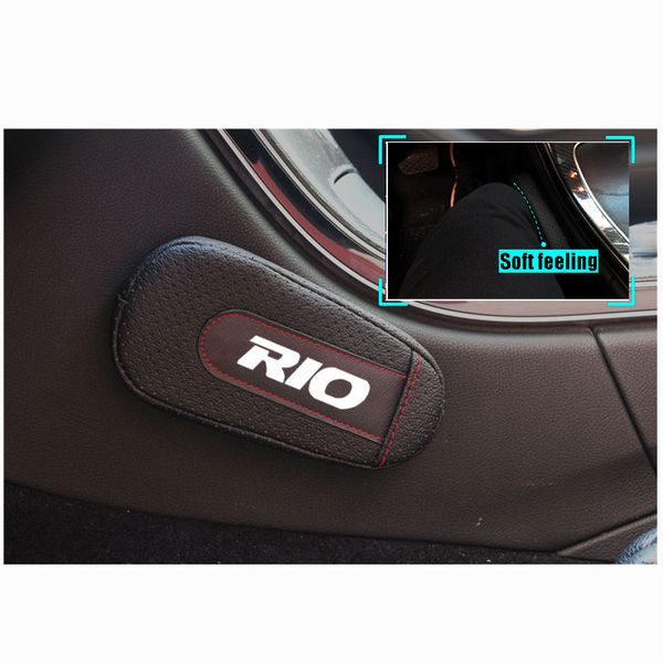 

leather leg cushion knee pad car door arm pad interior car accessories for kia rio 2005-2016