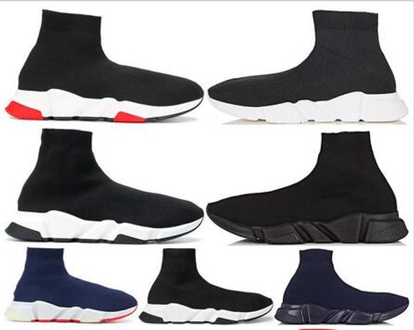 

luxury designer socks shoes fashion men women sneakers speed trainer black white blue red glitter mens runner trainers casual shoes 36-45