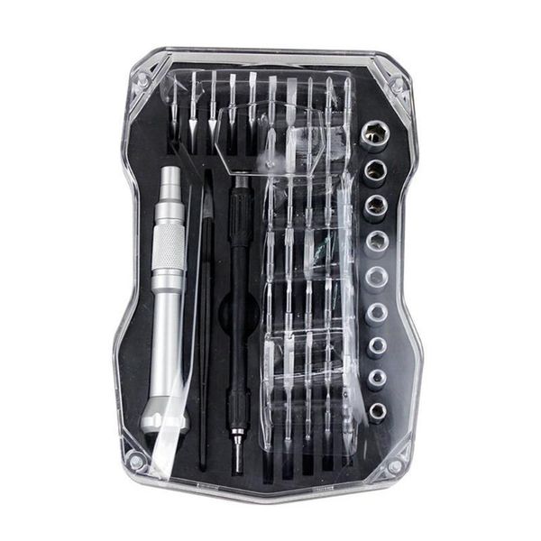 

52pcs clock repair tools screwdriver 8198 aluminum sleeve set chrome vanadium steel bit set precision screwdriver