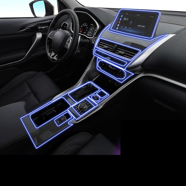 

lsrtw2017 tpu car gear dashboard gps navigation screen film sticker for mitsubishi clipse cross 2018 2019 2020 anti-scratch