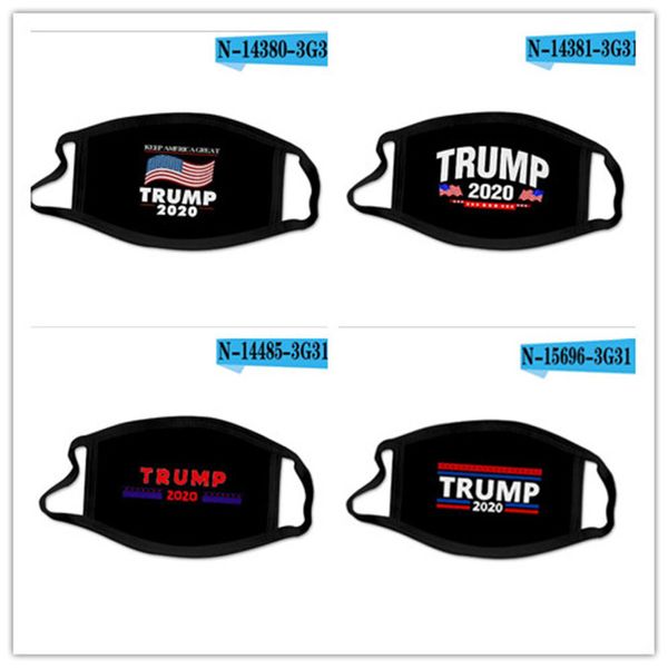 2020 Máscaras máscara América 2020 Eleição Trump cara com slogan Bandeira Imprimir poeira material de poliéster
