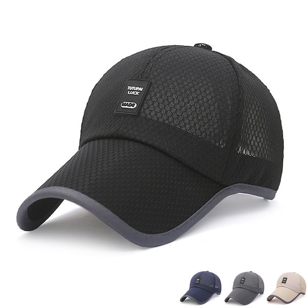 

fashion baseball cap hat men running climbing trekking hiking tactical cyclist sport fishing man hat solid cap adjustable summer, Blue;gray