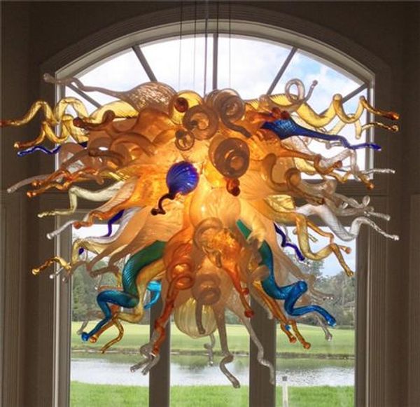 

оптовая style ce / ul сертификат энергосберегающая муранское стекло кристалл декоративный довольно красочный смарт цепных потолочной люстры