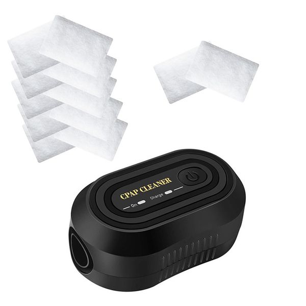 

cpap cleaner suits for cpap machine mask regular & heated hose pipe tube add 12pcs filters cotton, White;black
