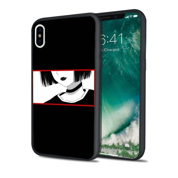 

capa anime girl case for iphone 11 pro xs max xr 8 7 6s plus 5s se 5 case soft silicone cover