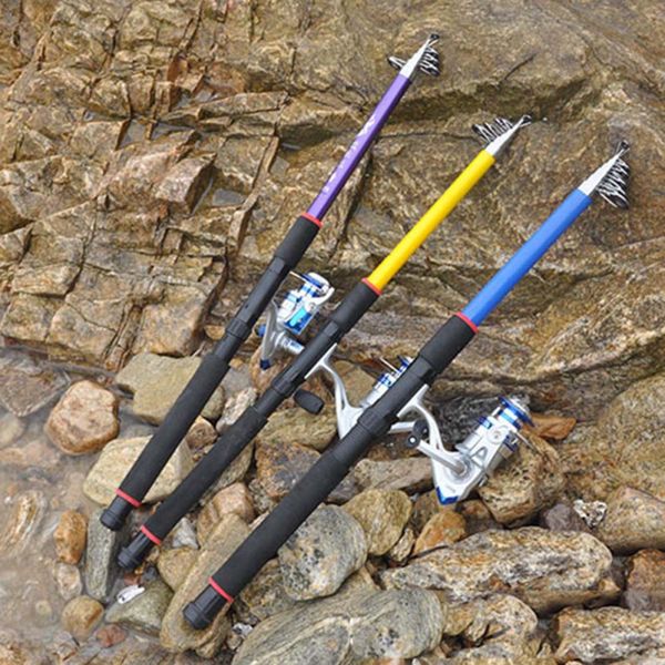 

2.1-3.6m outdoor fiberglass sea rod fishing rod fishing lovers pole tackle tools high strength sale