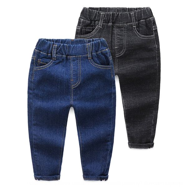 

boys jeans 2020 autumn tight casual tight pants stretch slim leggings 2-8 years old fashionable baby solid color casual pants, Blue