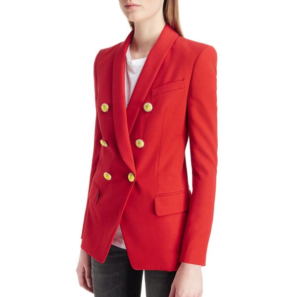 

deat 2020 spring long sleeve notched collar double breasted button long slim blazer women coat mh757, White;black