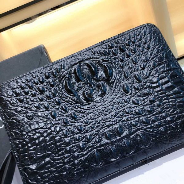 

new summer 2020 men's handbag fashion cowhide bag high version password pack