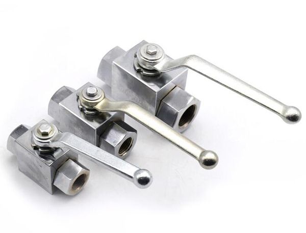 

hydraulic high pressure two position three ways stainless steel ball valve 1/2" bsp 7250psi high temperature