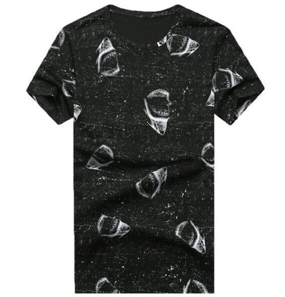 

новая мода в 2019 мужских с коротким рукавом хлопок мерсеризованного досуг мода, White;black