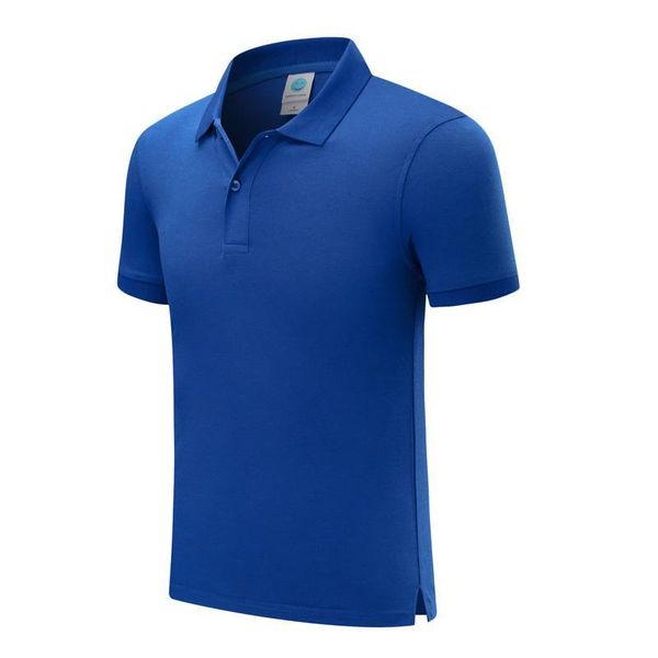 

new classic solid color short-sleeved men and women with comfortable and breathable white polo shirt uniform sd-7911-163, Black