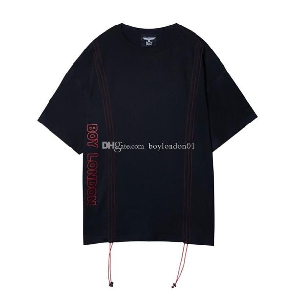 

19ss boy london mens designer short sleeve fashion men women by t shirt designer boy summer luxury couples tees black, White;black