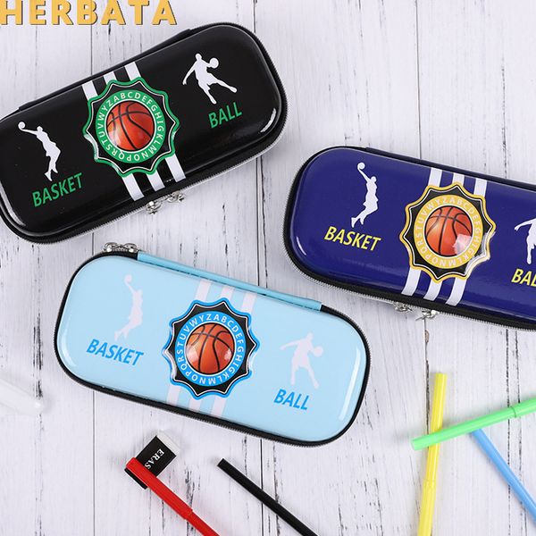 

creative multifunction student pencil case cartoon 3d basketball pencil box sport series stationery gift escolar papela cl-1972