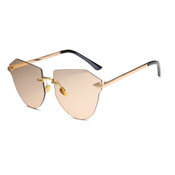 

arrow frameless gold sunglasses qpeclou vintage big rimless sunglasses women polarized sun glasses for men retro steampunk goggles man wcetg